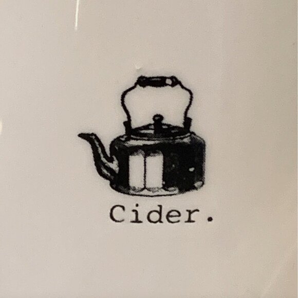 RAE DUNN Cider I Tea I Cocoa ICON Coffee Mugs Pottery ARTISAN Collection MAGENTA - Picture 4 of 7